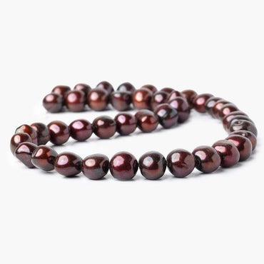 10-12mm Wine Baroque Pearls, 15 inch, 42 pieces (ONLINE ORDER ONLY)