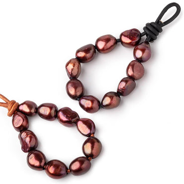 10-12mm Winterberry Large Hole Baroque Pearls Set of 10 (ONLINE ORDER ONLY)