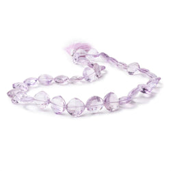 10-14.5mm Pink Amethyst Checkerboard Faceted Pillow Beads 16 inch 32 pieces (ONLINE ORDER ONLY)
