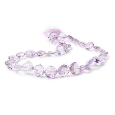 10-14.5mm Pink Amethyst Checkerboard Faceted Pillow Beads 16 inch 32 pieces (ONLINE ORDER ONLY)