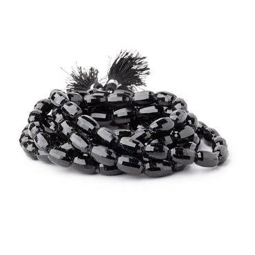 10-13mm Black Spinel Checkerboard Faceted Ovals 16 inch 35 Beads (ONLINE ORDER ONLY)