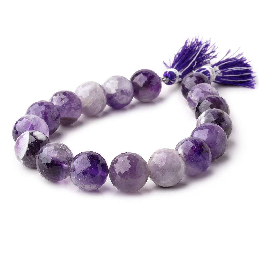 13.5-14.5mm Cape Amethyst Faceted Round Beads 8 inch 14 pieces (ONLINE ORDER ONLY)