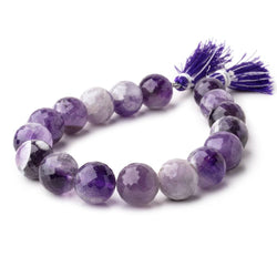 13.5-14.5mm Cape Amethyst Faceted Round Beads 8 inch 14 pieces (ONLINE ORDER ONLY)