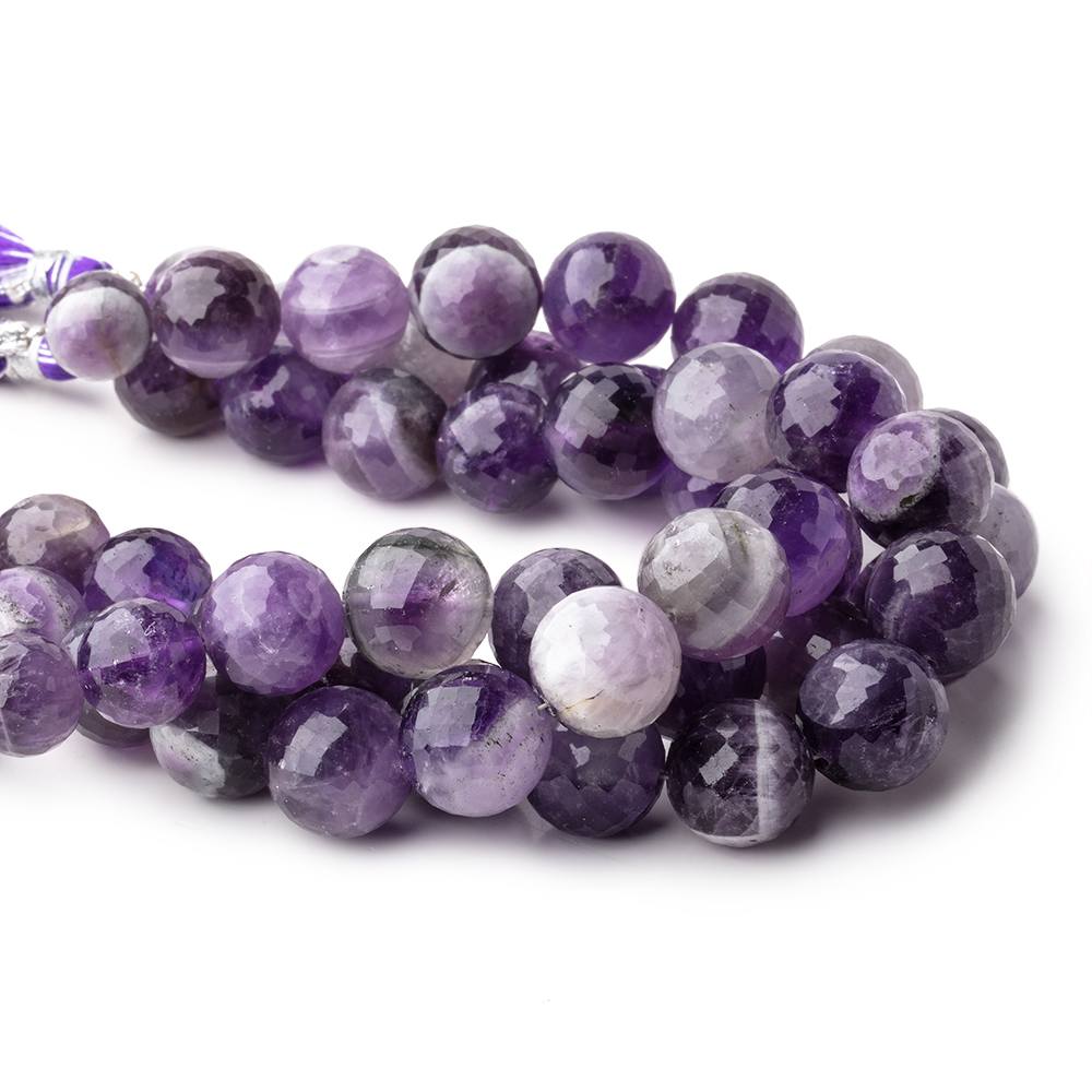 13.5-14.5mm Cape Amethyst Faceted Round Beads 8 inch 14 pieces (ONLINE ORDER ONLY)