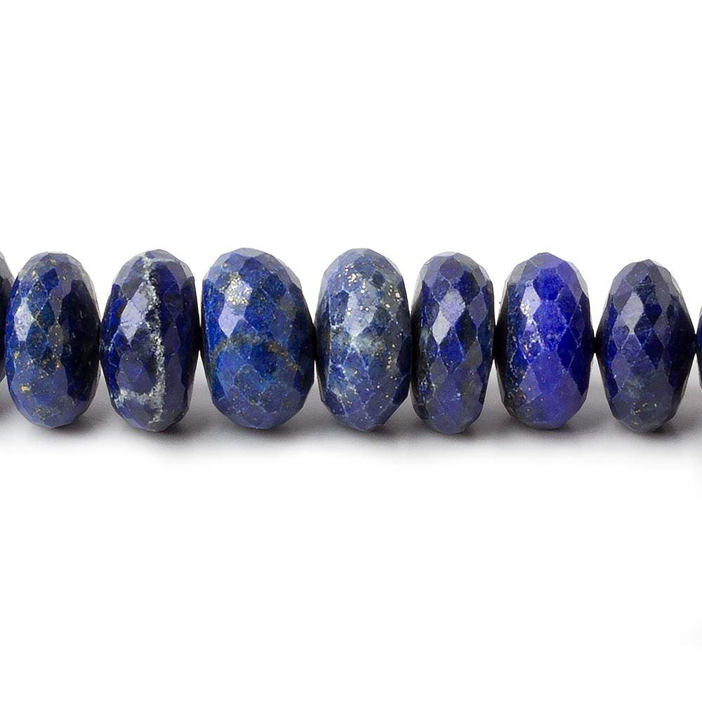 10-13mm Lapis Lazuli Faceted Rondelles 10 inch 43 pieces (ONLINE ORDER ONLY)