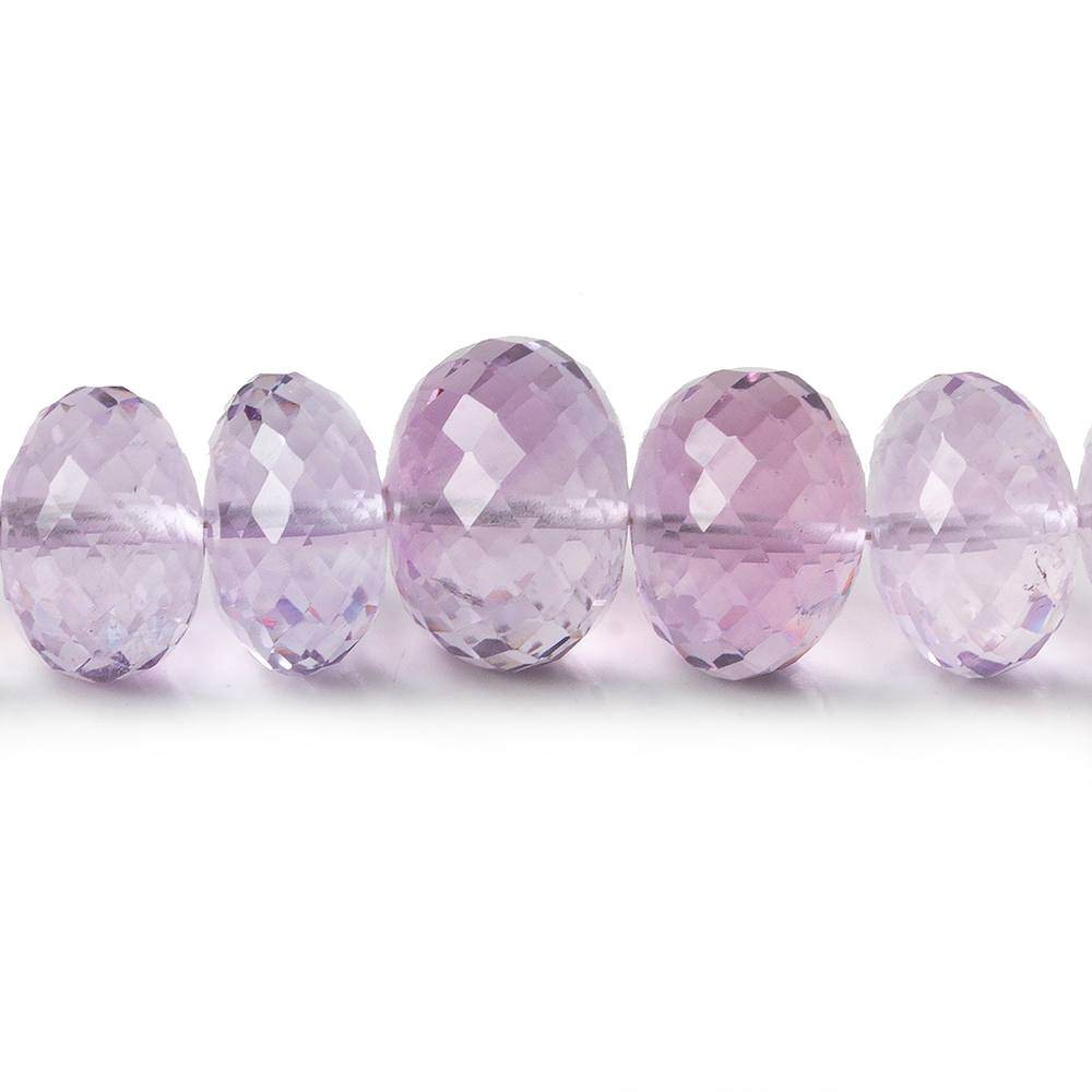 9.5-13mm Pink Amethyst Faceted Rondelle Beads 16 inch 51 pieces (ONLINE ORDER ONLY)
