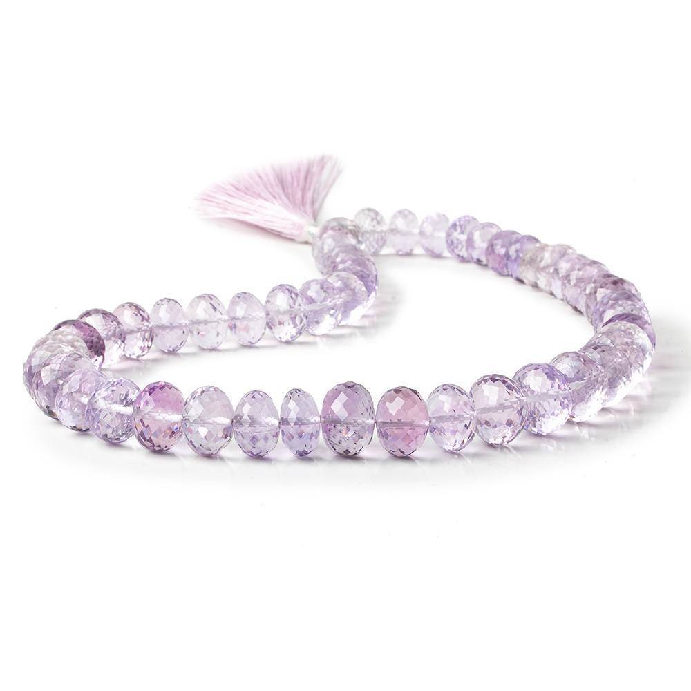 9.5-13mm Pink Amethyst Faceted Rondelle Beads 16 inch 51 pieces (ONLINE ORDER ONLY)