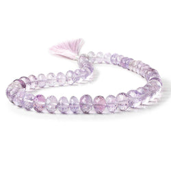 9.5-13mm Pink Amethyst Faceted Rondelle Beads 16 inch 51 pieces (ONLINE ORDER ONLY)
