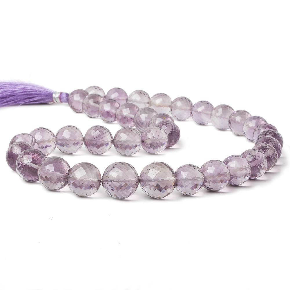 10-13mm Pink Amethyst faceted round beads 16 inch 36 pieces AAA (ONLINE ORDER ONLY)