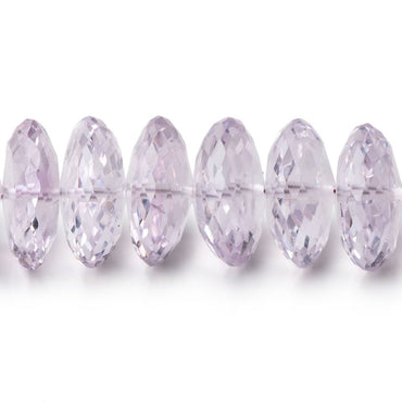 10-13mm Pink Amethyst German Faceted Rondelle Beads 14 inch 80 pieces AAA (ONLINE ORDER ONLY)