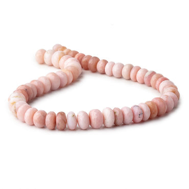 10-13mm Pink Peruvian Opal Faceted Rondelle Beads 15 inch 54 pieces AA (ONLINE ORDER ONLY)