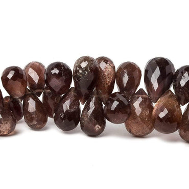 10-13mm Plum Scapolite Faceted Tear Drop Beads 7 inch 50 pieces (ONLINE ORDER ONLY)