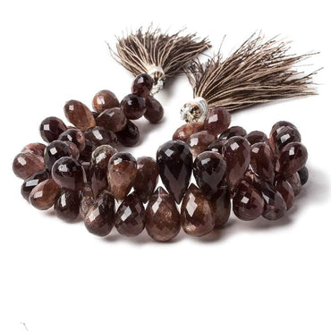 10-13mm Plum Scapolite Faceted Tear Drop Beads 7 inch 50 pieces (ONLINE ORDER ONLY)