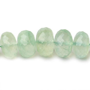 10-13mm Prehnite Faceted Rondelle Beads 17 inch 61 pieces (ONLINE ORDER ONLY)