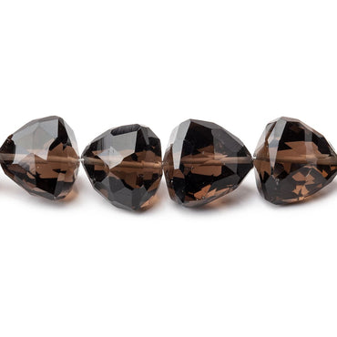 10-13mm Smoky Quartz Faceted Trillion Beads 16 inch 36 pieces (ONLINE ORDER ONLY)