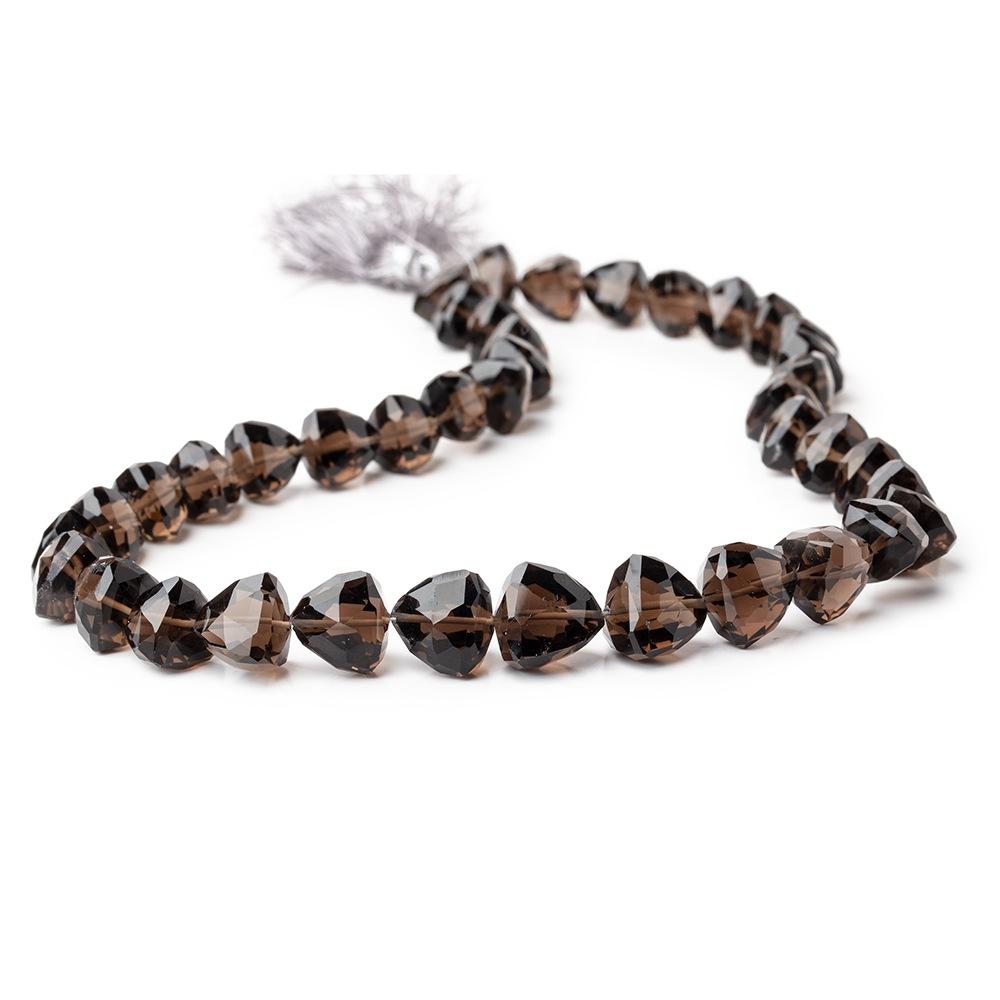 10-13mm Smoky Quartz Faceted Trillion Beads 16 inch 36 pieces (ONLINE ORDER ONLY)