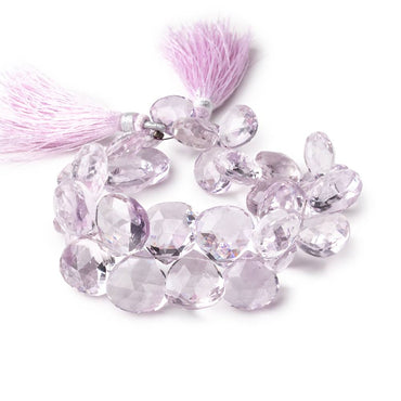 10-14.5mm Pink Amethyst Faceted Heart Beads 8 inch 33 pieces (ONLINE ORDER ONLY)