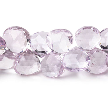 10-14.5mm Pink Amethyst Faceted Heart Beads 8 inch 33 pieces (ONLINE ORDER ONLY)