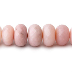 10-11mm Pink Peruvian Opal Faceted Rondelle Beads 15 inch 58 pieces AAA (ONLINE ORDER ONLY)
