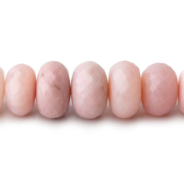 10-11mm Pink Peruvian Opal Faceted Rondelle Beads 15 inch 58 pieces AAA (ONLINE ORDER ONLY)
