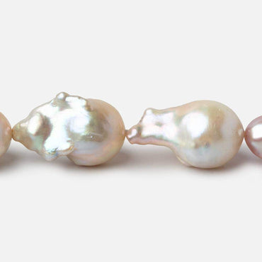 10-14mm Tri Color Ultra Baroque Freshwater Pearls 16 inch 19 pieces (ONLINE ORDER ONLY)