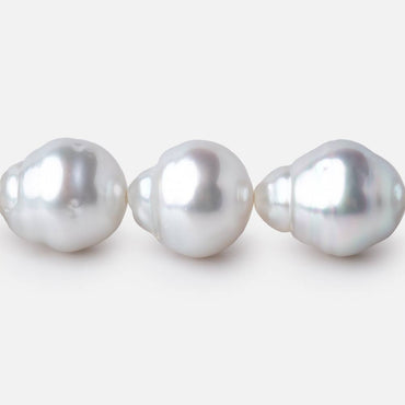 10-14mm White South Sea Saltwater Pearls 16 inch 33 Beads AA (ONLINE ORDER ONLY)