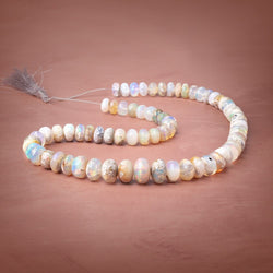 10-15mm Ethiopian Opal with Matrix Plain Rondelle Beads 20 inch 65 pieces AA (ONLINE ORDER ONLY)