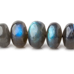 10-15mm Labradorite plain rondelle beads 17 inch 58 pieces AA (ONLINE ORDER ONLY)