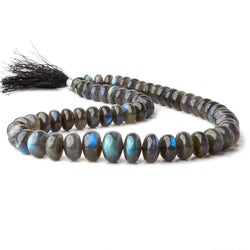 10-15mm Labradorite plain rondelle beads 17 inch 58 pieces AA (ONLINE ORDER ONLY)