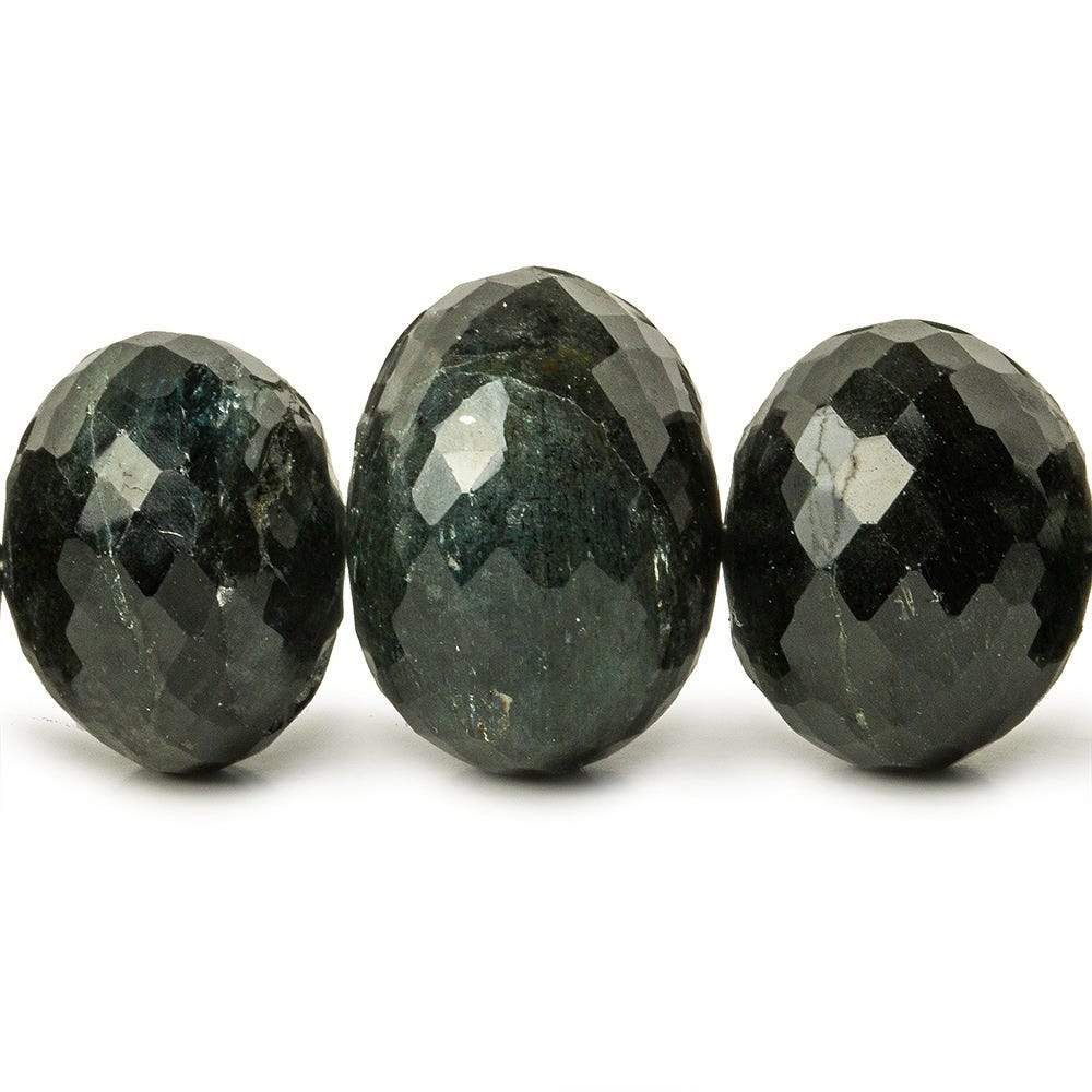 10-16mm Moss Aquamarine Faceted Rondelle Beads 16 inch 49 pieces (ONLINE ORDER ONLY)