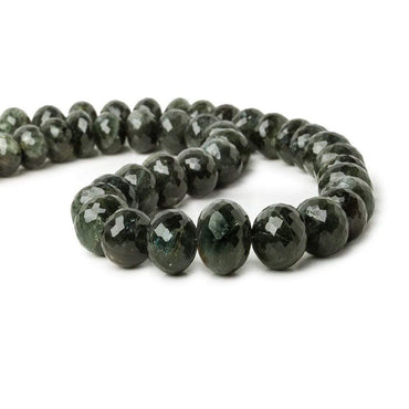10-16mm Moss Aquamarine Faceted Rondelle Beads 16 inch 49 pieces (ONLINE ORDER ONLY)