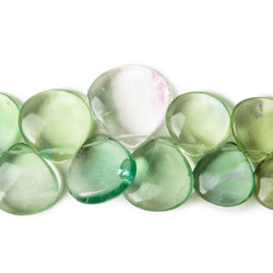 10-17mm Banded Fluorite Plain Heart and Pear Briolette 7 inch 29 pieces (ONLINE ORDER ONLY)
