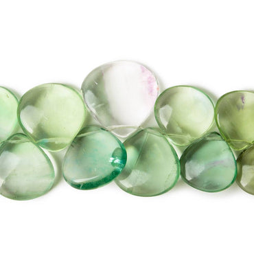 10-17mm Banded Fluorite Plain Heart and Pear Briolette 7 inch 29 pieces (ONLINE ORDER ONLY)
