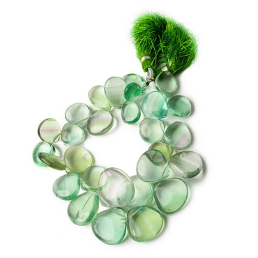 10-17mm Banded Fluorite Plain Heart and Pear Briolette 7 inch 29 pieces (ONLINE ORDER ONLY)