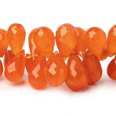 10-17mm Carnelian Faceted Tear Drop Beads 7 inch 60 pieces (ONLINE ORDER ONLY)