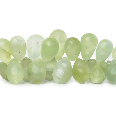 10-17mm Frosted Prehnite Plain Tear Drop 7.5 inch 50 pieces (ONLINE ORDER ONLY)