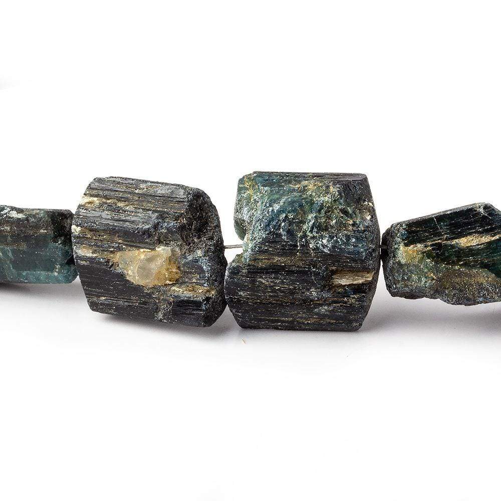 10-18mm Indicolite Tourmaline Beads Natural Crystals 30 pcs (ONLINE ORDER ONLY)