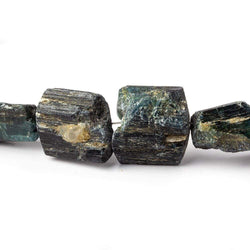 10-18mm Indicolite Tourmaline Beads Natural Crystals 30 pcs (ONLINE ORDER ONLY)