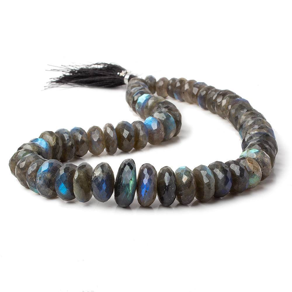 10-18mm Labradorite Faceted Rondelle Beads 16 inches 60 pieces (ONLINE ORDER ONLY)