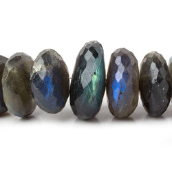 10-18mm Labradorite Faceted Rondelle Beads 16 inches 60 pieces (ONLINE ORDER ONLY)