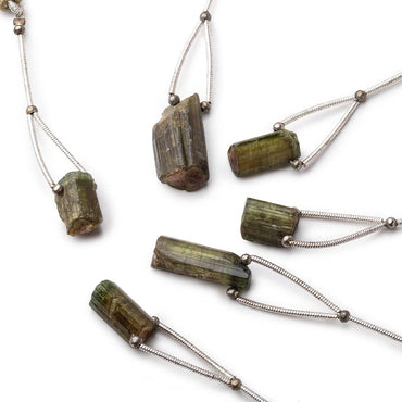 10-19mm Cat's Eye Tourmaline Natural Crystal Focal 1 Bead (ONLINE ORDER ONLY)