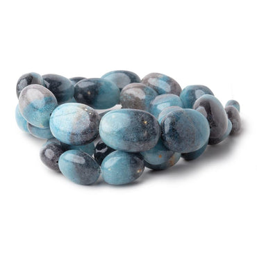 10-20mm Rare Paraiba Quartz Plain Nugget Beads 20 inch 34 pieces AAA (ONLINE ORDER ONLY)