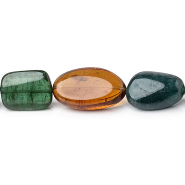 10-22mm Multi Color Tourmaline Plain Nugget Beads 20 inch 35 pieces AAA (ONLINE ORDER ONLY)