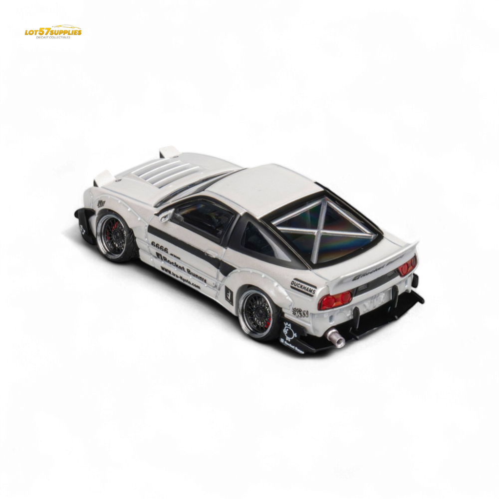 MicroTurbo Custom 180SX - Pandem Rocket Bunny White 1:64 (ONLINE ORDER ONLY)