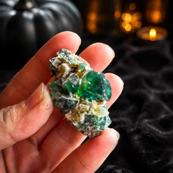 Druzy Dreams Pocket Fluorite Clusters (Color Change) Diana Maria Mine, Fluorescent Fluorite