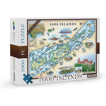 1000 Islands 1000 Piece Jigsaw Puzzle Xplorer Maps (ONLINE ORDER ONLY)