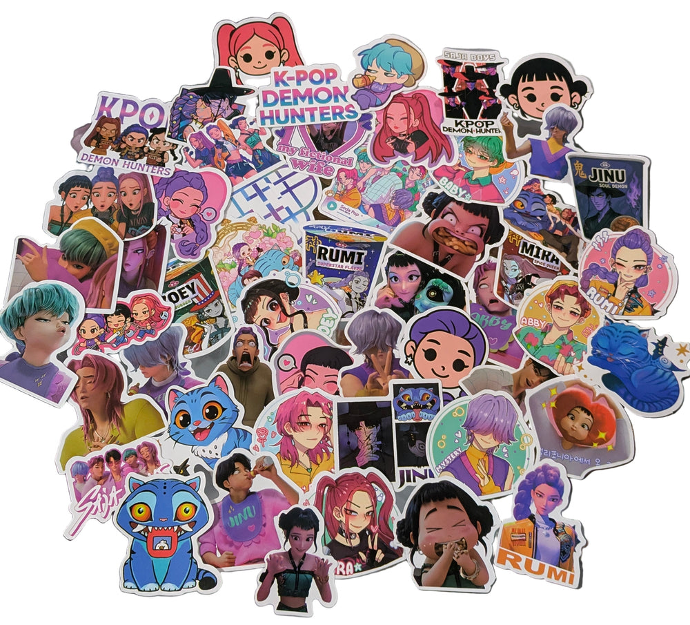 K-POP DEMON HUNTERS Sticker Pack – 50 Stickers (Character Mix) (ONLINE ORDER ONLY)