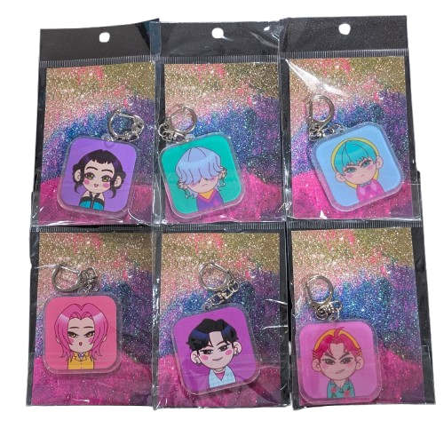 K-POP DEMON HUNTERS Chibi Keychain – Individual Member Series (ONLINE ORDER ONLY)