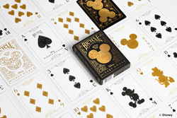 Disney Mickey Mouse inspired Black and Gold Playing Cards (ONLINE ORDER ONLY)