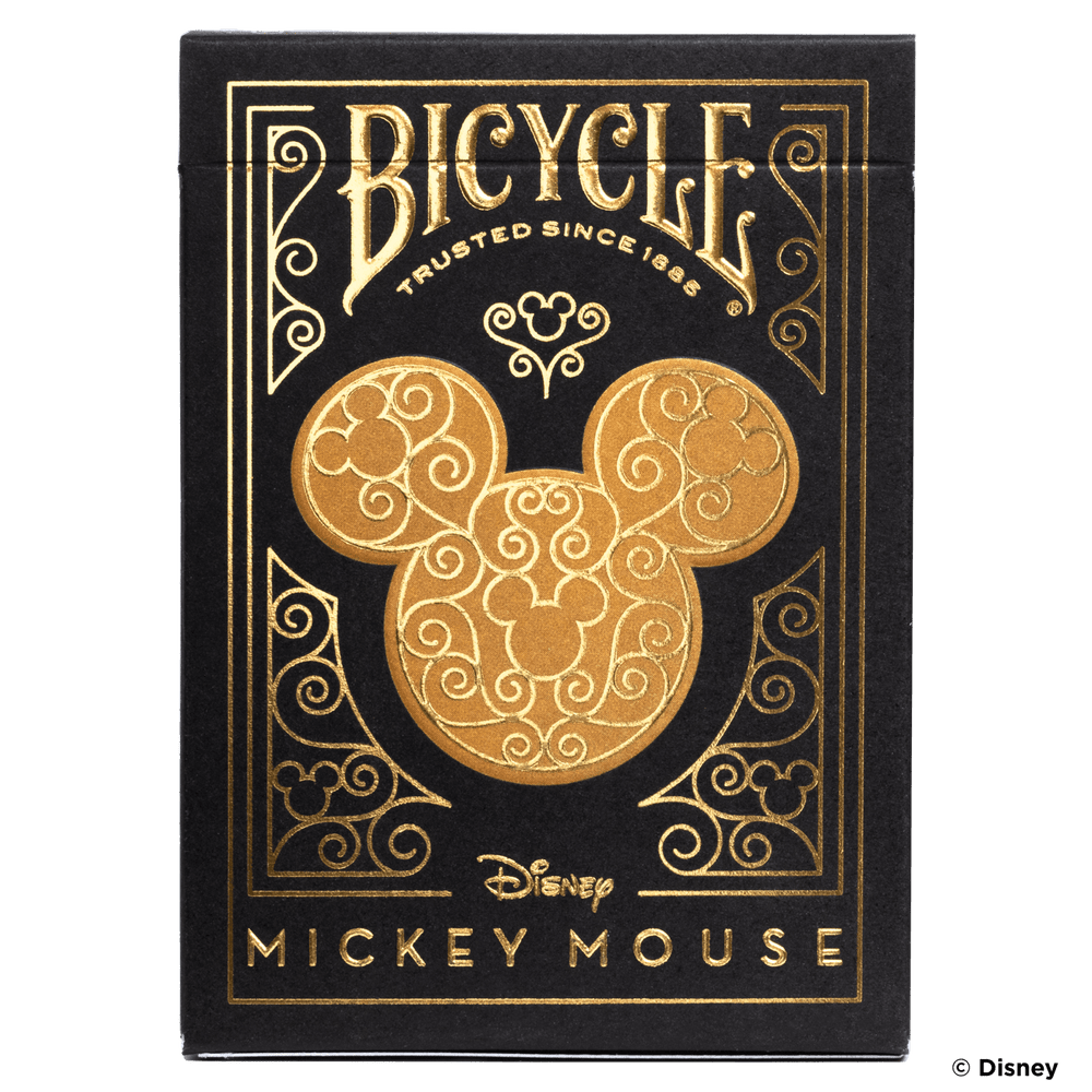 Disney Mickey Mouse inspired Black and Gold Playing Cards (ONLINE ORDER ONLY)